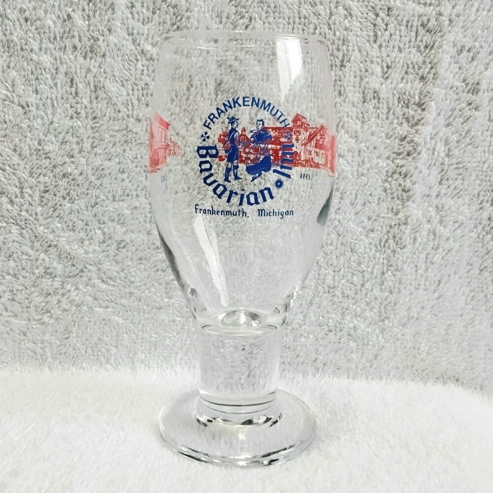 Vintage 1980's Mint 6 1/2" Frankenmuth Bauarian Inn Michigan Pint Glass!!
